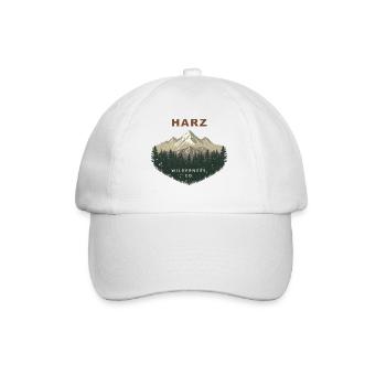 Co. de la Nature sauvage du Harz | Montagne Vintage - Casquette classique - blanc/blanc - Devant