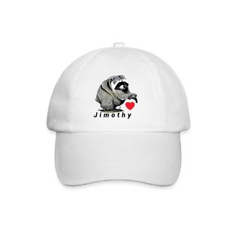 Jimothy Meerkat Heart Design - Baseball Cap - white/white - Front