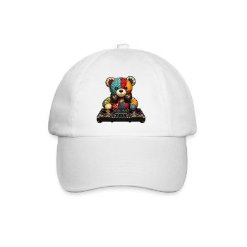 Patchbear DJ Patchwork - Baseball Cap - white/white - Front