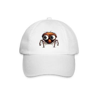 Spinne mit Riesenaugen Cartoon - Baseballkappe - Weiß/Weiß - Vorne