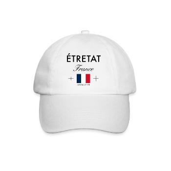 Etretat France Coordine Souvenir de voyage - Casquette classique - blanc/blanc - Devant
