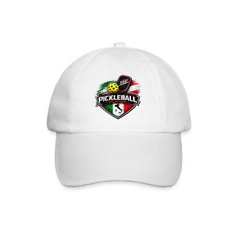 Pickleball-ITALIEN - Baseballkappe - Weiß/Weiß - Vorne
