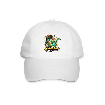 Veloci-Rap-Tor - Baseballkappe - Weiß/Weiß - Vorne