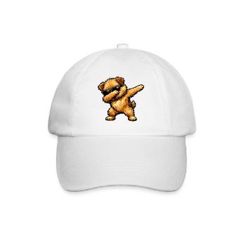 Dabbing Norfolk Terrier in Comic Style - Baseball Cap - white/white - Front
