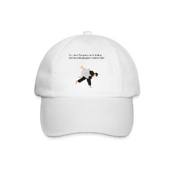 Judo Throw and Grip - Baseball Cap - white/white - Front