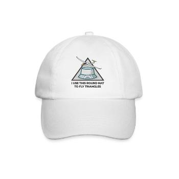 Triangles de mouches à chapeau rond V3 - Casquette classique - blanc/blanc - Devant