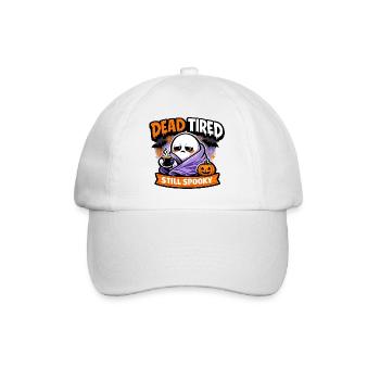 Dead Tired Still Spooky - Baseball Cap - white/white - Front