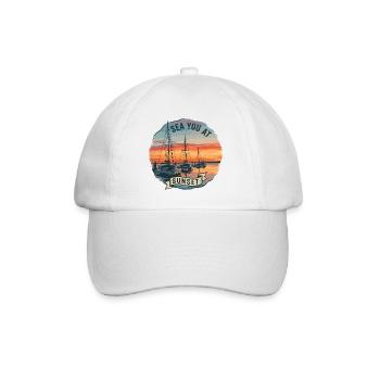 Sails at sunset - Baseball Cap - white/white - Front