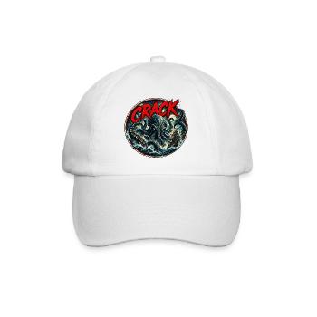 The crack of the seas - Baseball Cap - white/white - Front