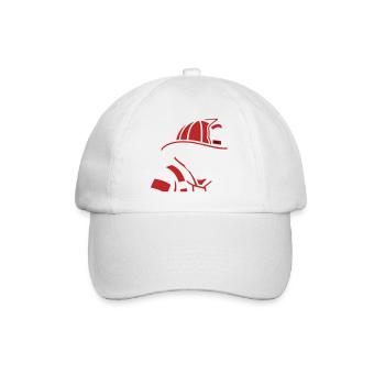 Icône du profil du chien pompier - Casquette classique - blanc/blanc - Devant