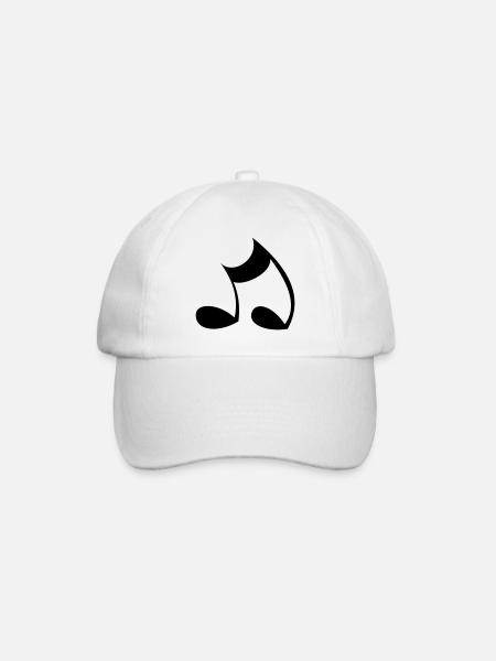 Note - Baseballkappe - Weiß/Weiß