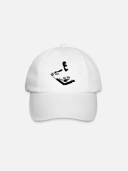 DJ - Baseball Cap - white/white