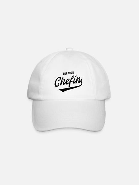 Chefin 2025 Selbstständigkeit Unternehmerin Firma - Baseballkappe - Weiß/Weiß