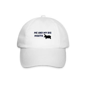 Me and my big mouth - Baseball Cap - white/white - Front