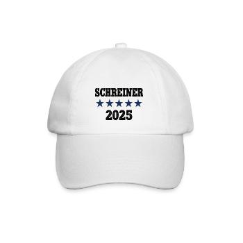 2025 Schreiner Beruf Schreinerei Job Arbeit Lehre - Baseballkappe - Weiß/Weiß - Vorne