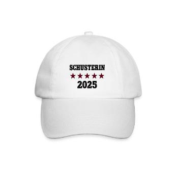 2025 Schusterin Beruf Abschluß Lehre Bestanden - Baseballkappe - Weiß/Weiß - Vorne