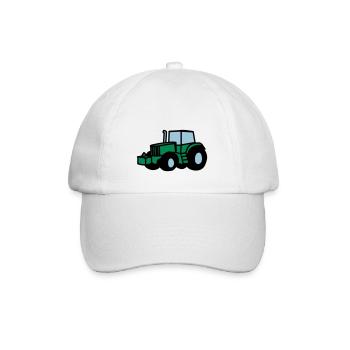 Traktor - Baseballkappe - Weiß/Weiß - Vorne