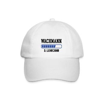 Ausbildung Wachmann 3. Lehrjahr Wachmannausbildung - Baseballkappe - Weiß/Weiß - Vorne