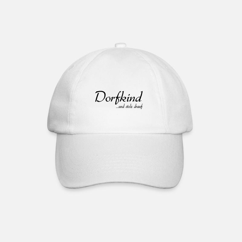 Dorfkind - Baseballkappe - Weiß/Weiß