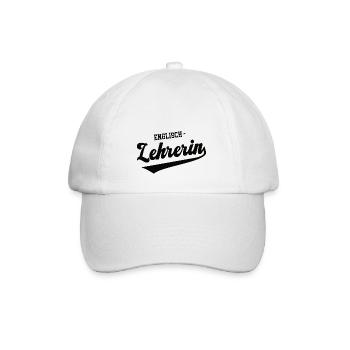 Englisch Lehrerin Schule Englischlehrerin Teacher - Baseballkappe - Weiß/Weiß - Vorne