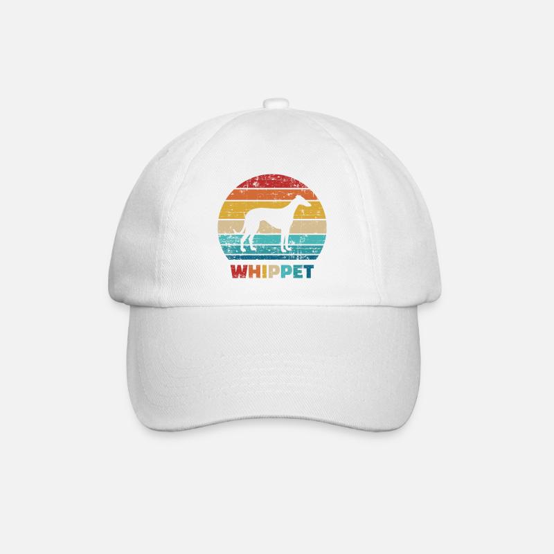 Whippet - Baseball Cap - white/white