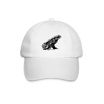 Kröte / Bufo Bufo / Grafik - Baseballkappe - Weiß/Weiß - Vorne