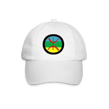 Amazigh - Baseballkappe - Weiß/Weiß - Vorne