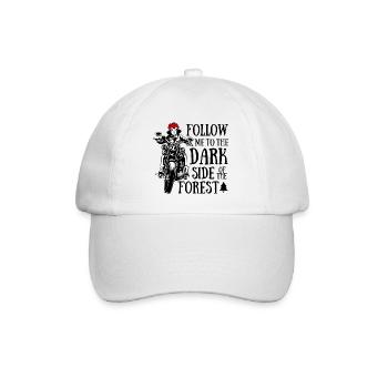 Black Forest biker - Baseball Cap - white/white - Front