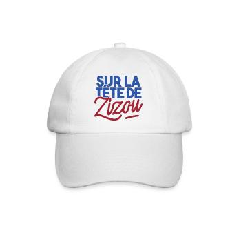 Sur la tête de Zizou - Casquette classique - blanc/blanc - Devant