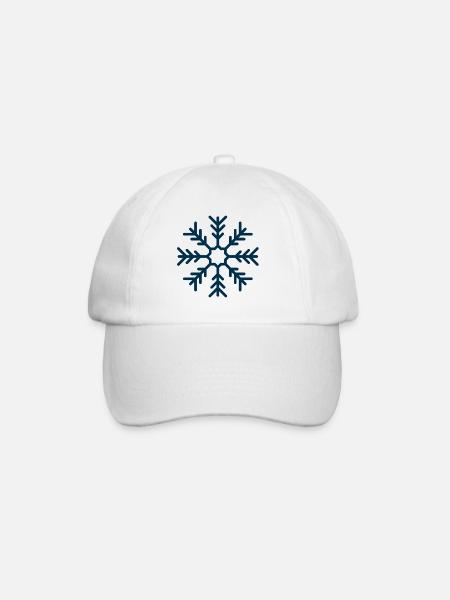 Flocon de neige - Casquette classique - blanc/blanc