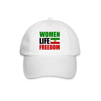 Women life freedom - Baseballkappe - Weiß/Weiß - Vorne