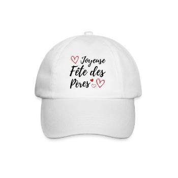 Joyeuse fête des pères - Casquette classique - blanc/blanc - Devant