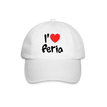 Liebe feria Liebe - Baseballkappe - Weiß/Weiß - Vorne