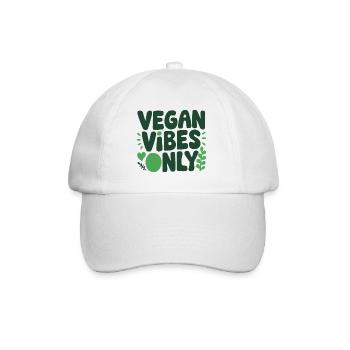 Vegan Vibes - Gift Idea for Vegans Environment - Baseball Cap - white/white - Front