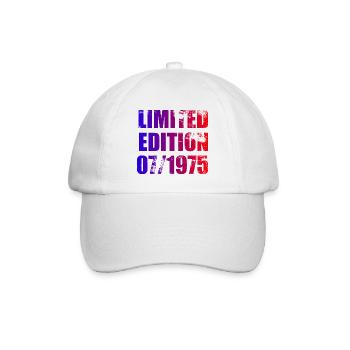 50th Birthday Limited Edition 07/1975 - Baseball Cap - white/white - Front