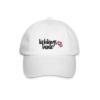 Lieblingstante Tante Tanten Sprüche Geschenk - Baseballkappe - Weiß/Weiß - Vorne