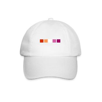 Subtle Lesbian Pride - Baseball Cap - white/white - Front
