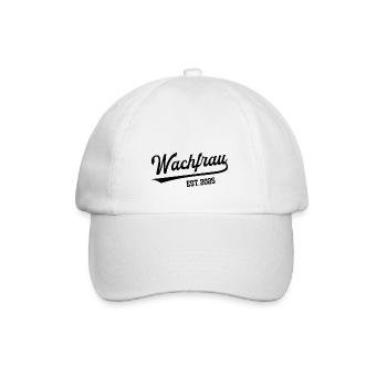 Wachfrau 2025 Beruf Wachmann Wachdienst Secruity - Baseballkappe - Weiß/Weiß - Vorne