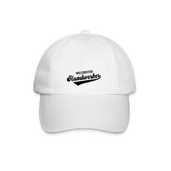 Weltbester Handwerker Bester Handwerk Meister - Baseballkappe - Weiß/Weiß - Vorne