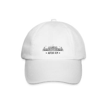 Abireise Rom Abifahrt Italien Reise Klassenreise - Baseballkappe - Weiß/Weiß - Vorne