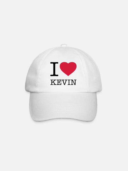 I LOVE KEVIN - Baseballkappe - Weiß/Weiß