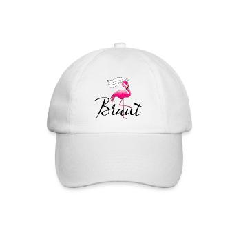 Braut Flamingo - Baseballkappe - Weiß/Weiß - Vorne