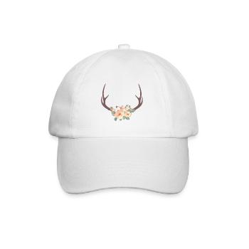 Fleurs de bois de boho 3 - Casquette classique - blanc/blanc - Devant