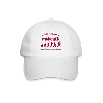 né pour marcher évolution - Casquette classique - blanc/blanc - Devant