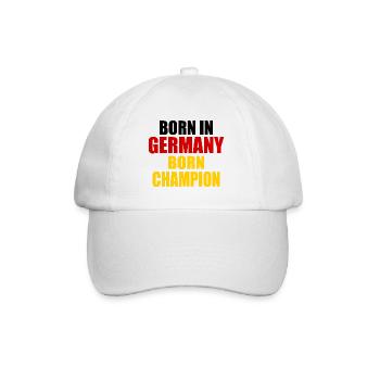 born in germany born champion - - Casquette classique - blanc/blanc - Devant