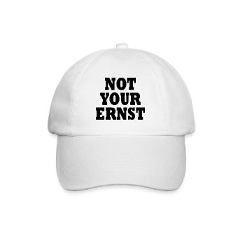Not your ernst - Baseballkappe - Weiß/Weiß - Vorne