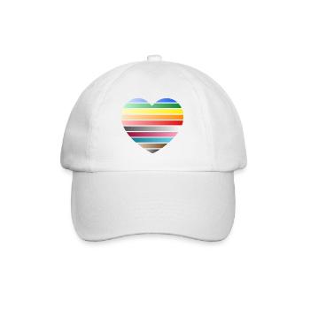 LOVE - rainbow - Baseball Cap - white/white - Front
