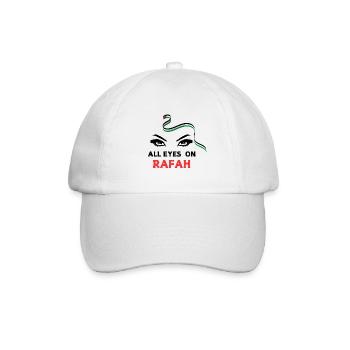 All eyes on Rafah - Baseballkappe - Weiß/Weiß - Vorne
