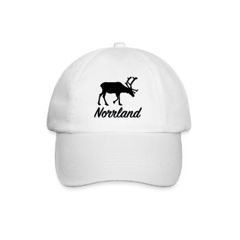 Norrland Reindeer Sverige Northern Sweden Sweden - Baseball Cap - white/white - Front