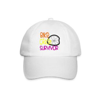 Accident de vélo Survivant Humour VTT Drôle - Casquette classique - blanc/blanc - Devant